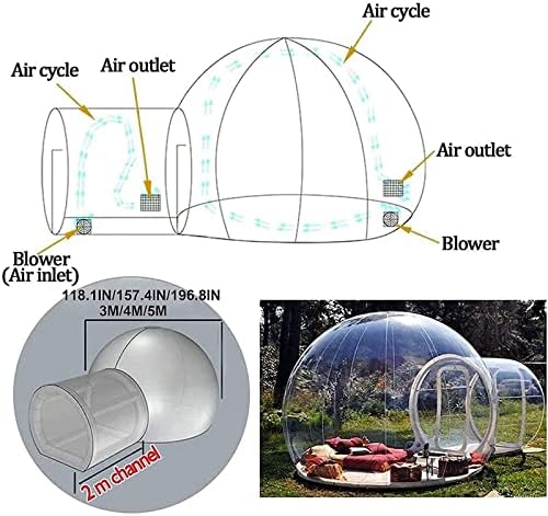 Vanjska prozirna kuća sa mjehurićima na naduvavanje/balon s balonima reklamna dekoracija za svadbene zabave/Dome Stage Performance