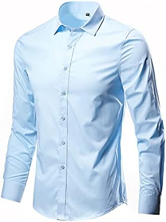 Wenkomg1 muns business slim fit t-majice modna radna haljina košulja opruga dugih rukava majice casual rever