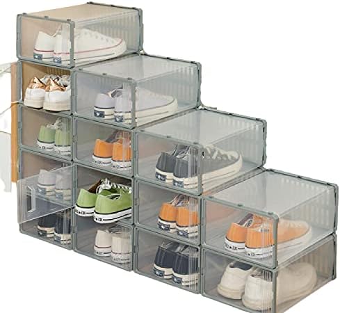 NC Spaclable, jednostavan za sastavljanje kutije za spremanje cipela, prozirnu plastičnu kutiju cipela, kutiju za cipele za prašinu