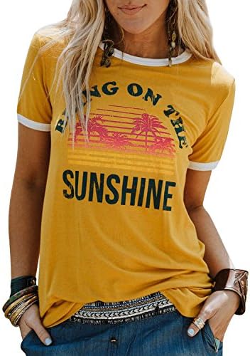 Nflife Bring On The Sunshine grafički dugi rukavi Tees bluze za žene vrhovi džemperi za žene