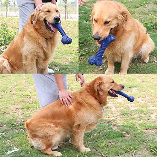 Igračke za pse za agresivne žvakaće jače igračke za žvakanje za velike srednje pse uzgajaju prirodnu gumenu proljetnu uzorak teksture