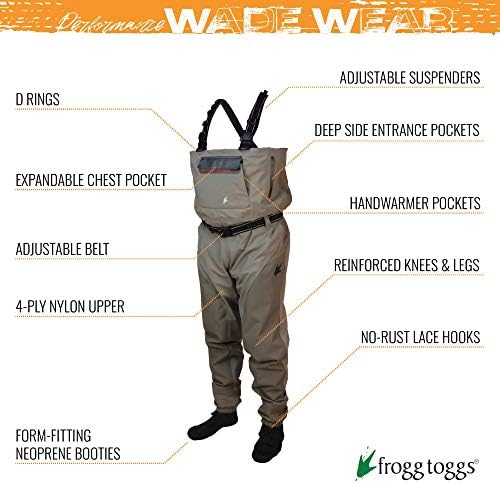 Frogg Toggs 2721149-XLS Anura II Stout StoutFoot Fils WADER