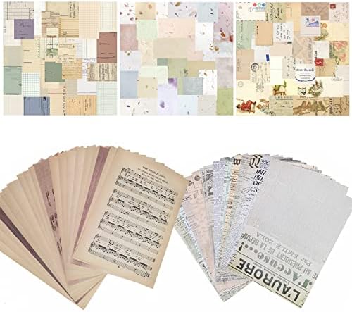 240 komada 5 seta Vintage Scrapbook Paper STRANICE JUNDER STRANIČNI DRŽAVNI DOBAVLJAČI RETRO Ukrasni DIY CRAFT papir za dnevnik plana