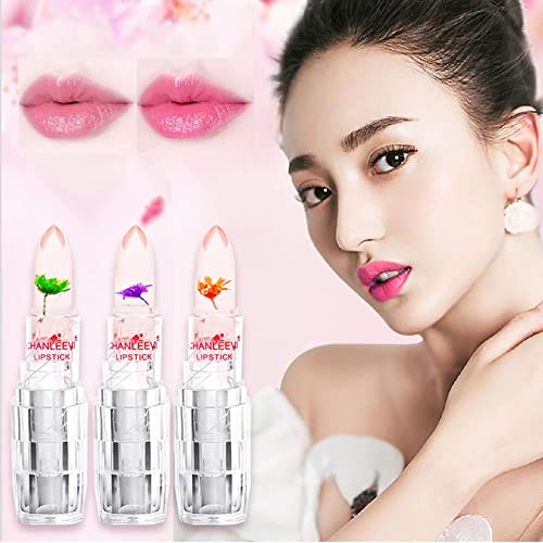 Flower Lip Gloss Clear Ruž Za Usne, Balzam Za Usne Koji Mijenja Boju Temperature Dugotrajne Hranljive Usne Hidratantna Krema Crystal