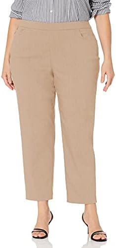 Alfred Dunner ženske male klasične Allure Fit proporcionalne pantalone sa elastičnim udobnim pojasom