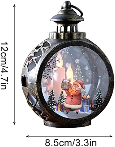 33K734 Led lampa Božić ukrasi za kuću fenjer svjetlo svijeće Božić Tree ukrasi Santa lampa Home Decor