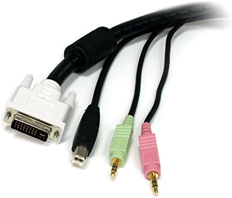StarTech.com 6 ft 4-u-1 USB DVI KVM kabl sa Audio i mikrofonom-DVI KVM kabl-USB KVM kabl - KVM prekidač kabl