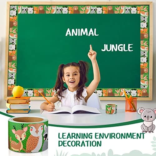 50 stopa šumska Oglasna tabla za životinje Borders šuma tema učionica graniči se sa dekoracijama oglasne ploče u školi ukrasi oglasne
