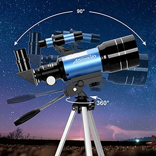 Aomekie teleskop za djecu 70 mm blende Refraktor teleskop za odrasle astronomije početnici sa adapterom za telefon Barlow objektiv