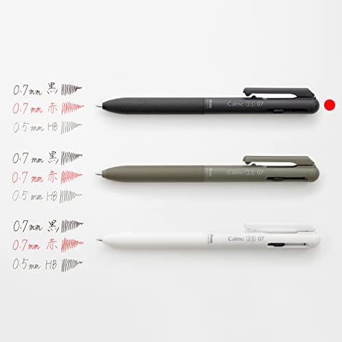 Pentel BXAW375A calme multifunkcionalna hemijska olovka, 0,7, oštra 0,5, Crna, 10 komada