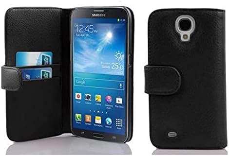 Cadorabo futrola za knjige kompatibilna sa Samsung Galaxy MEGA 6.3 u oksid crnoj boji-sa funkcijom postolja i utorom za kartice od strukturirane umjetne kože-novčanik Etui Cover torbica PU Leather Flip