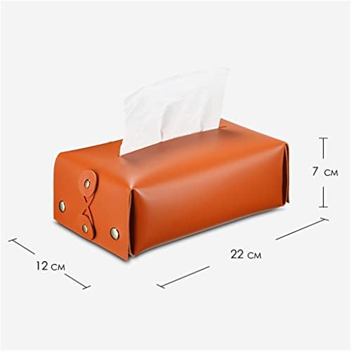 Walnuta Narančasta kožna dječja kutija za tkivo pumpanje kutija za spavaću sobu za kutilo za spavaće sobe kutija za ukrašavanje automobila
