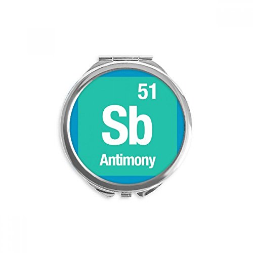 SB Antimon Checal element Chem Hand Compact ogledalo okruglo prenosivo džepno staklo