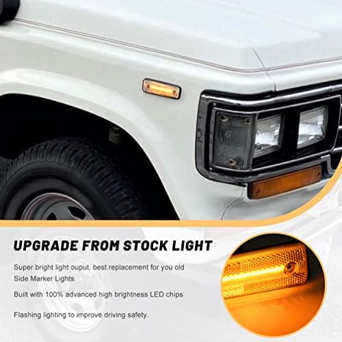 Jantarna LED bočna Markerska svjetla sklop za kamion Toyota Land Cruiser iz 1978. godine Celica Supra Tercel Starlet Corona Clear