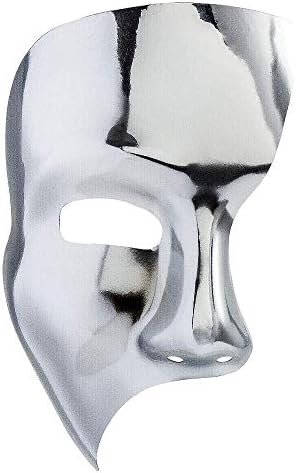 Amscan 848225 srebrna fantomska maska