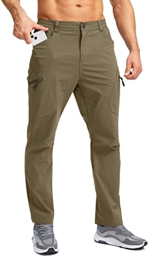 Pješačke pantalone Pudolla Muške vodene putne pantalone sa 7 džepova koji se protežu za penjanje na golf ribolov