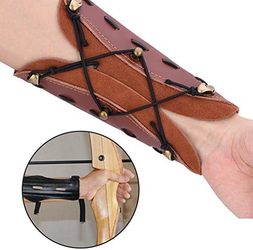 Vgeby1 štitnik za ruke, klasična kožna zaštita za ruke sigurnosna traka za traku za gađanje streličarstva
