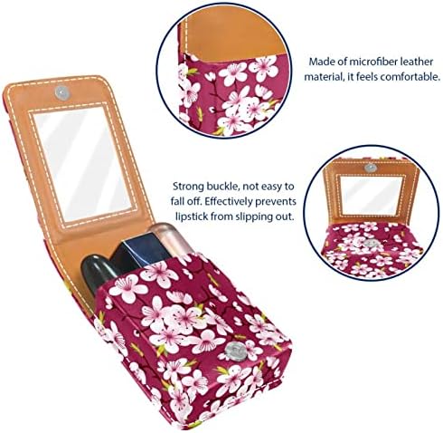 Mini ruž za usne sa ogledalom za torbicu, japanska organizacija prijenosnog držača futrole Sakura
