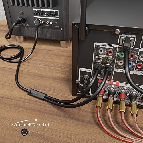 Kabeldirekt - RCA / Phono Y Cable - 3FT kratak - 1 do 2 RCA / Phono, stereo audio kabl
