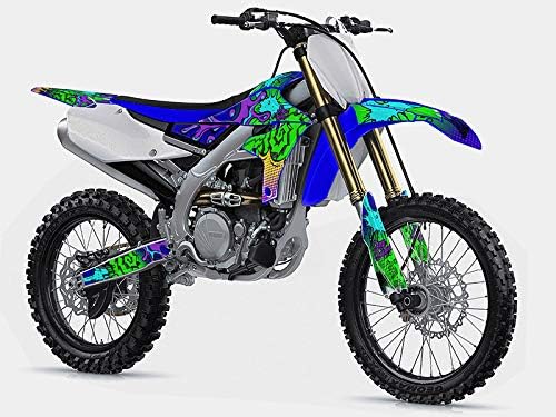 2014-2017 YZ 450 F Zany White Senge Graphics Kompletan komplet sa jahačem I.D. Kompatibilan sa Yamahom