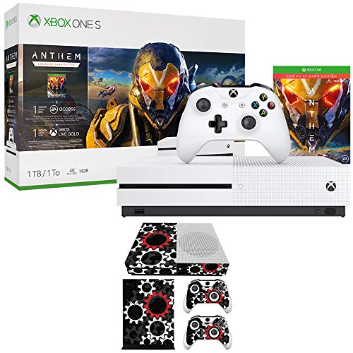 Microsoft Xbox One S 1TB konzola sa Anthem Legija zore Bundle + Deco Gear Vinil naljepnica kože naljepnica za Xbox One S konzole i