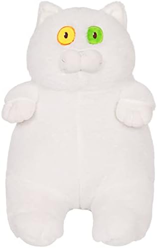 Meka mačka plišana punjena životinja jastuk: slatka novost Bijela Kitty grli jastuk životinje Fuzzy igračka Kawaii spavanje Plushie