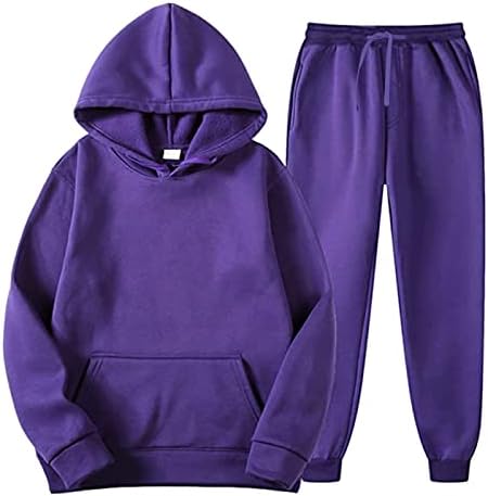 Zip up hoodie y2k, muško odijelo 2 komada odijelo casual kontrast Sportska jogging TrackSuits set