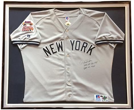 Derek Jeter 2000 Svi zvjezdani dres potpisan 2 INS WS MVP uokvireni Steiner LE 500 Auto - autogramirani MLB dresovi