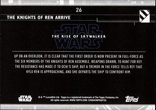 2020 TOPPS Star Wars Raspon Skywalker Series 2 Blue 26 Knights of Centing Trading Card