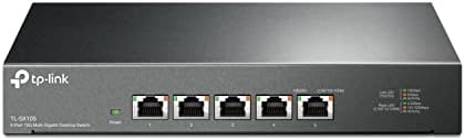 TP-Link TL-SX105 / 5 Port 10g | Multi-Gig Unmanaged Ethernet Switch/Desktop | montiranje na zid | utikač & Play | Fanless | čvrsto