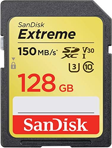 SanDisk 128GB Extreme SDXC UHS-I memorijska kartica - 150MB/s, C10, U3, V30, 4K UHD, SD kartica - SDSDXV5-128g-GNCIN