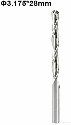 Površinski glodalica 5 komada 3.175 mm 2 FLAUTA spiralna kuglasta nos CNC glodalica, za drvo Volfram karbid alat za glodanje Fresa