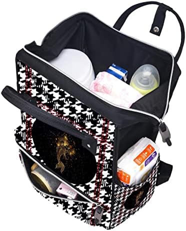 Guerotkr putni ruksak, vrećice za pelene, ruksačka torba za pelene, hapska umjetnička grafika i zlatna ribica