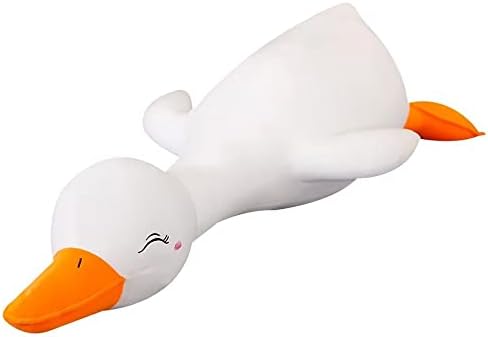 Aixini bijela patka plišana punjena životinja, super meki jastuk za zagrljaj za dječju posteljinu