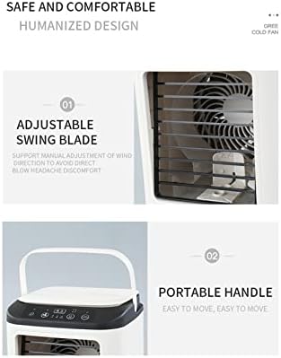 Prijenosni klima uređaji, 3 brzine Mute Prijenosni AC sa ovlaživačem USB mini klima uređaja Hlađenje ventilatorica mirnog osobnog
