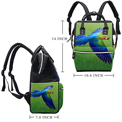 Leteći makave prekrasne ptice pelene tote torbe mammmy ruksak veliki kapacitet pelena torba za staračku torbu za njegu beba