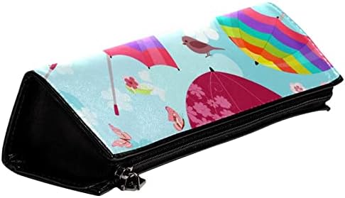 Tbouobt kozmetičke vrećice za žene, torba za šminke Travel Toalet torba Organizer, Rainbow Kišobran Sky Butterfly Cvijet