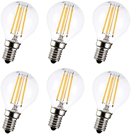 BesYouSel G45 LED Globus filament sijalica E12 4W Vintage Edison sijalica 40W ekvivalentna G16. 5 luster lampa od prozirnog stakla