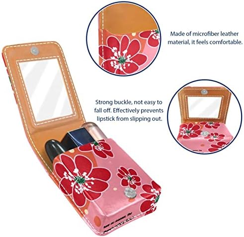 ORYUEKAN makeup ruž za usne torbica za ruževe s ogledalom prijenosni ruž za usne torbica za skladištenje sjaja za usne organizator