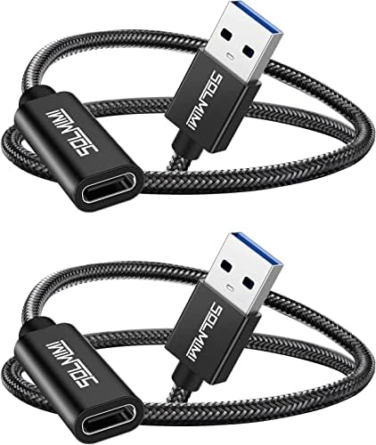 Solmimi USB-C ženka za USB muški kabel, USB C do USB a adaptera od 3,0, USB 3.0 muški do USB C Ženski adapter kompatibilan sa iPad