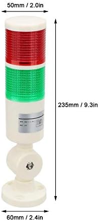 DC24V CNC strojno upozorenje svjetlo crveno + zeleno bljeskanje svijetlo LED indikator alarma UPOZORENJE Signalno svjetlo