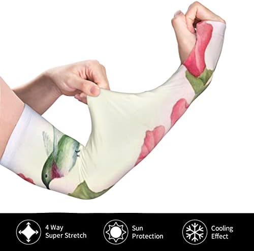 OCELIO Novelty Hummingbird rukavi za hlađenje sunca UV zaštitni rukavi za ruke Navlaka za ruke za žene i muškarce