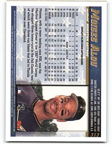 1998 TOPPS 313 Moises Alou NM-MT Houston Astros bejzbol