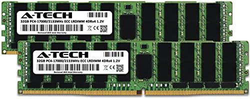 A-Tech 64GB komplet memorije Ram za Dell PowerEdge R730 XL - DDR4 2133MHz PC4-17000 ECC opterećenje Sniženo LRDIMM 4drx4 1.2V - server