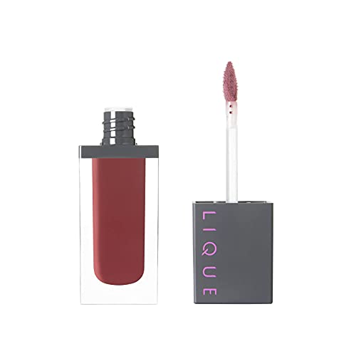 LIQUE Cosmetics Matte Liquid ruž za usne, dugotrajan, razmazivanje-dokaz, & bogata visoko pigmentirana Formula sa Doe foot aplikator