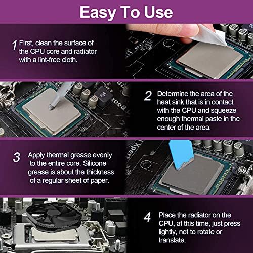 HY-880-10kom-CPU termalna pasta Kit 5.15 W / m-CPU Pasta termo Compound Heatsink Pasta silikonska mast za PC CPU GPU LED PS4