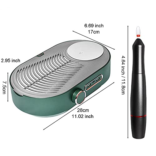 Crni punjivi usisivač za nokte multifunkcionalni snažni usisavač sa USB laganom mašinom za brusilicu za nokte Nail Art električnom