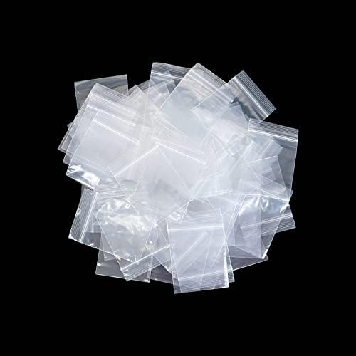 Prozirne plastične kese 2x 2 100kom 2 Mil Reklozibilne male kese sa zatvaračem Poli kese za nakit, pilule, male delove¡