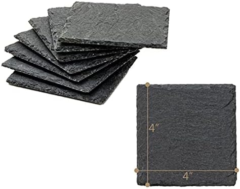 Zaštitni znak inovacije Slate podmetači za piće-Set 8-4x 4