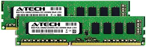A-Tech server 16GB komplet 2Rx8 PC3L-10600E DDR3 1333MHz ECC Neplaćeni UDIMM 240-pinski dual rang DIMM 1.35v radna stanica server
